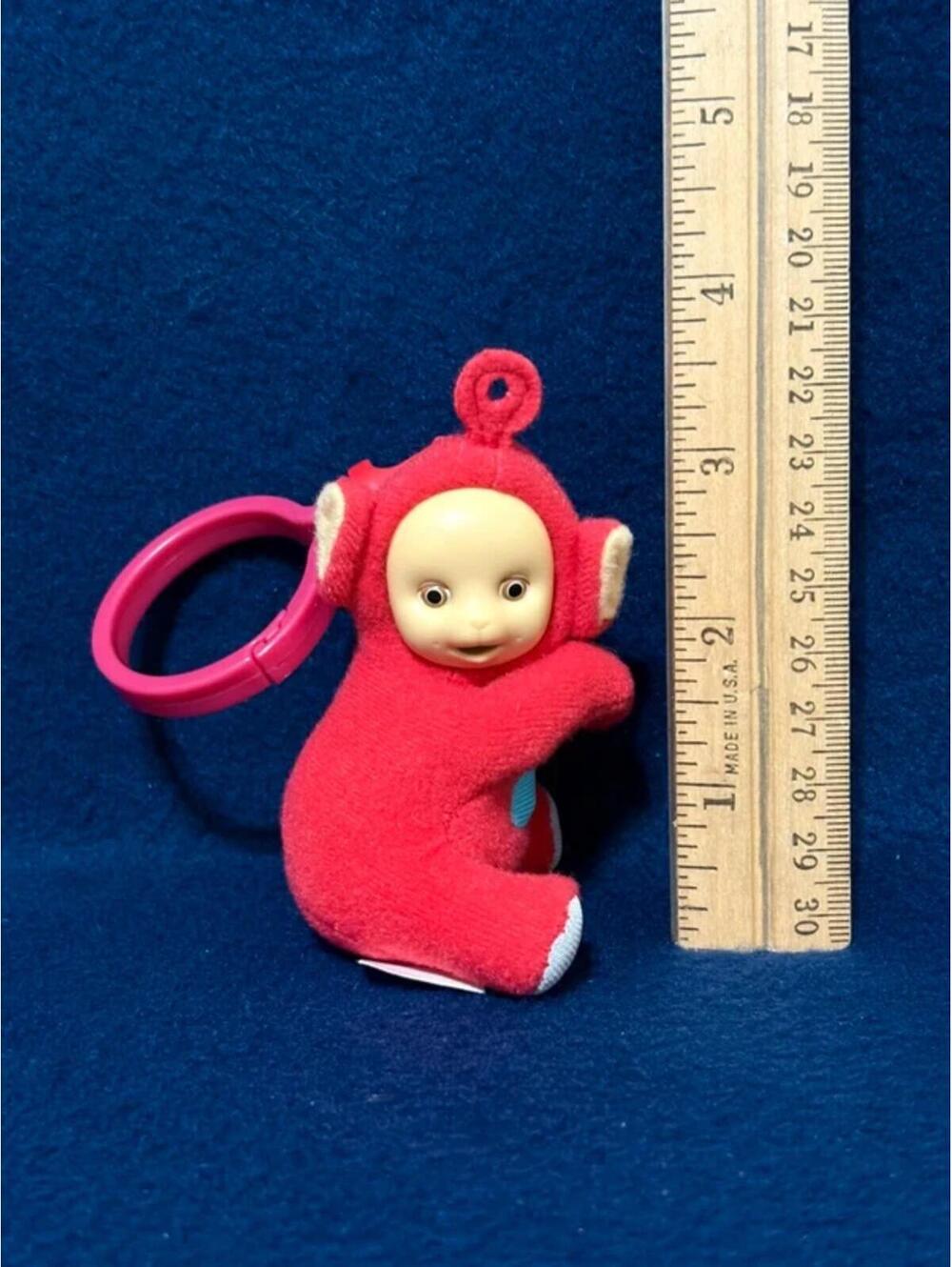 vintage teletubbies Po 2000 McDonald’s plush clip-on keychain